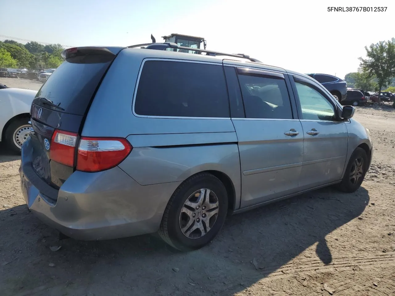 2007 Honda Odyssey Exl VIN: 5FNRL38767B012537 Lot: 57199244