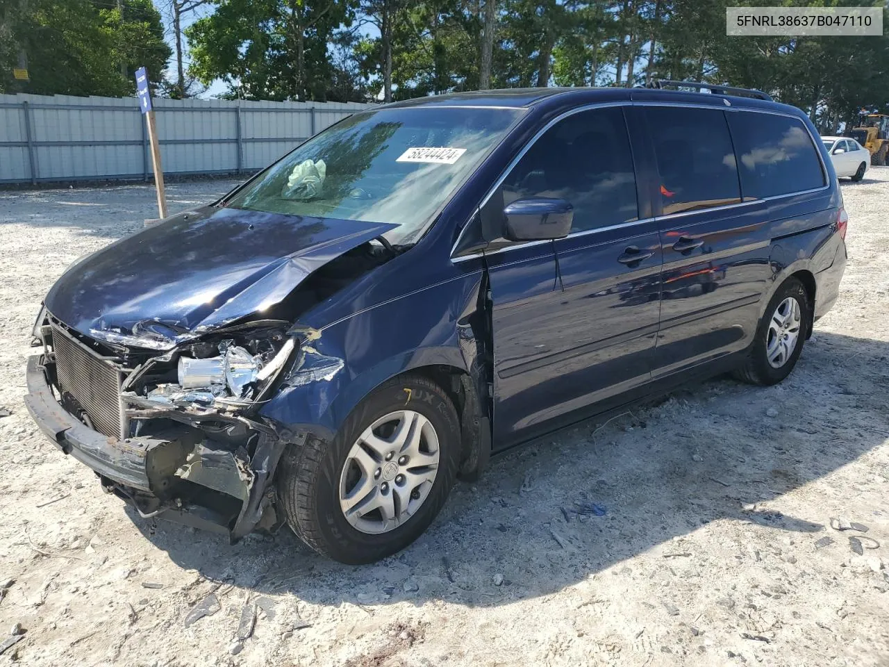 5FNRL38637B047110 2007 Honda Odyssey Exl