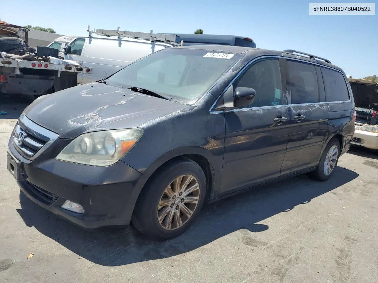 5FNRL38807B040522 2007 Honda Odyssey Touring