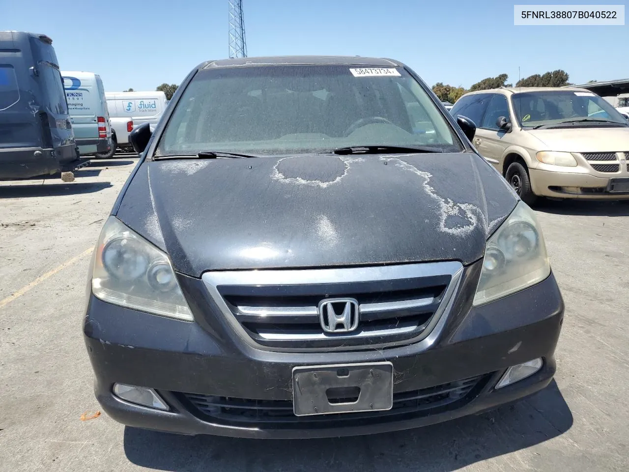 5FNRL38807B040522 2007 Honda Odyssey Touring