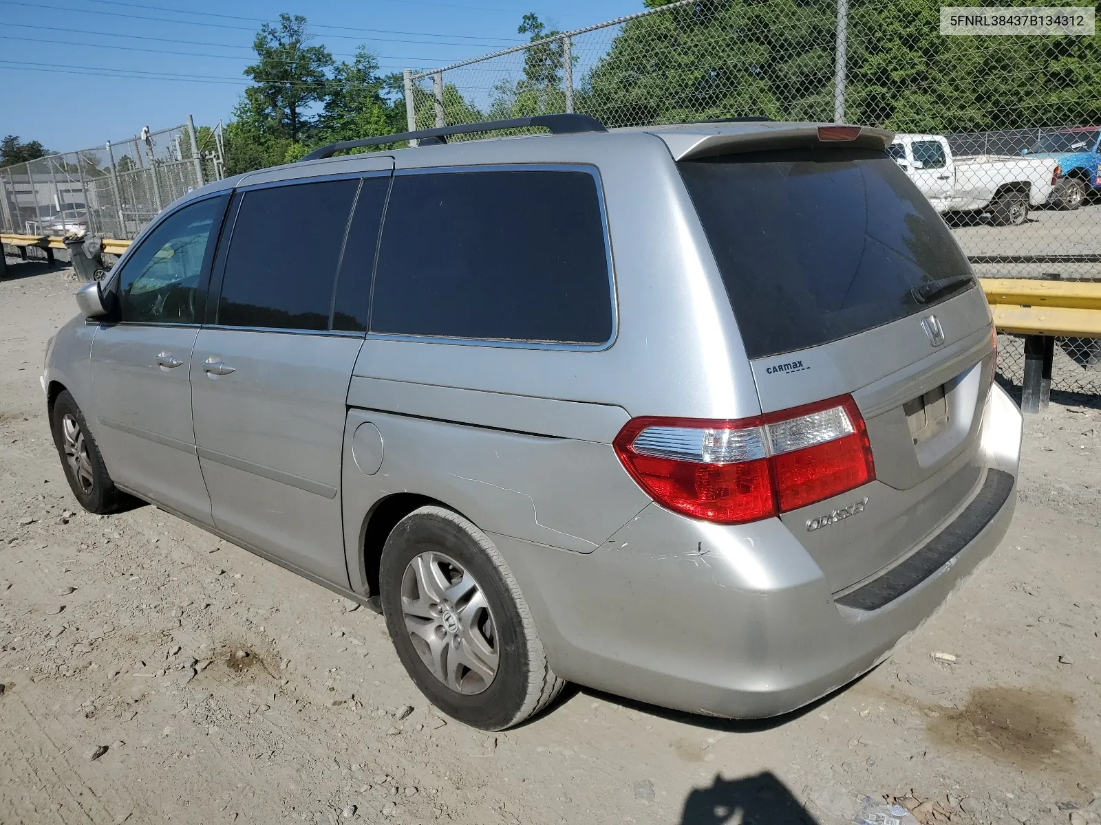 2007 Honda Odyssey Ex VIN: 5FNRL38437B134312 Lot: 60289134