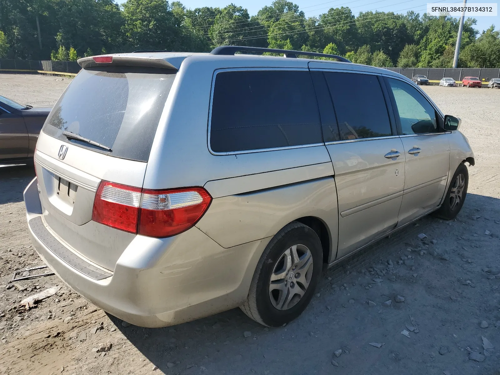 2007 Honda Odyssey Ex VIN: 5FNRL38437B134312 Lot: 60289134