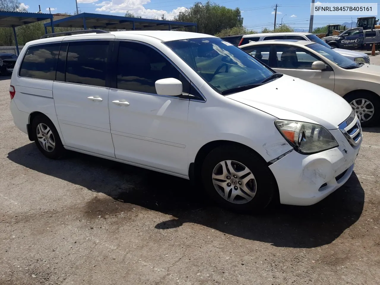 2007 Honda Odyssey Ex VIN: 5FNRL38457B405161 Lot: 60625794