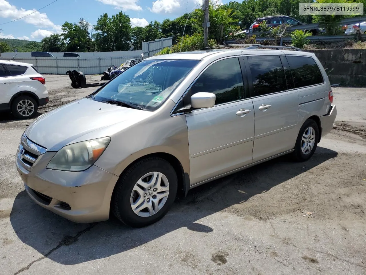 2007 Honda Odyssey Exl VIN: 5FNRL38797B119999 Lot: 60962554