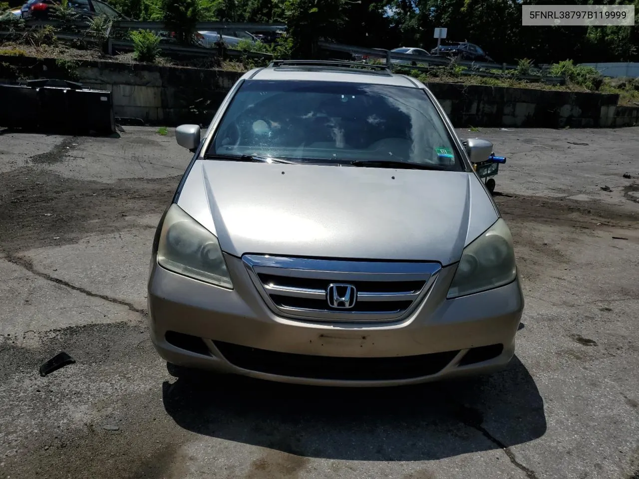 5FNRL38797B119999 2007 Honda Odyssey Exl