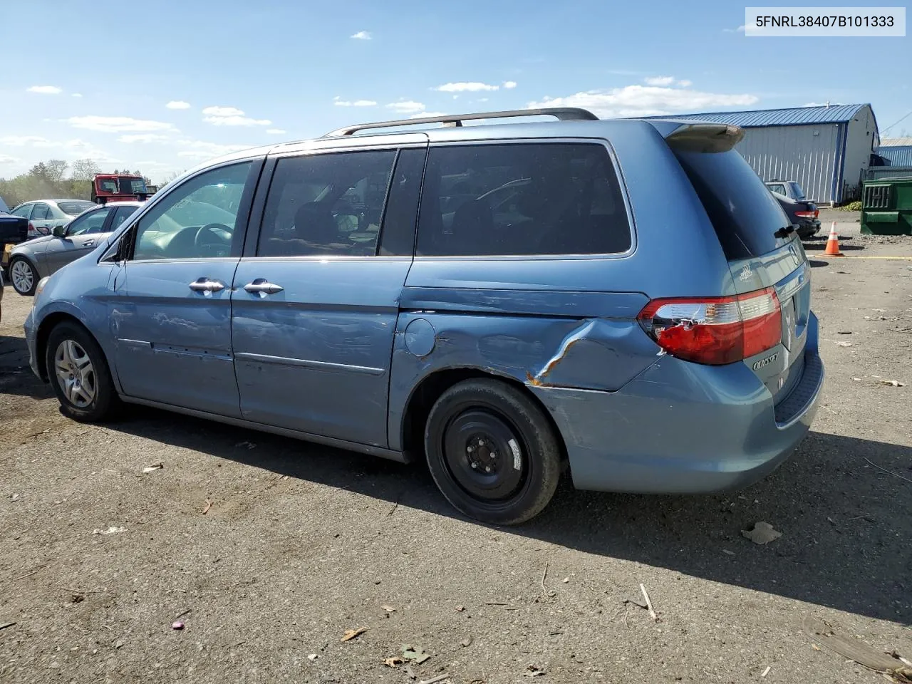 2007 Honda Odyssey Ex VIN: 5FNRL38407B101333 Lot: 61395024