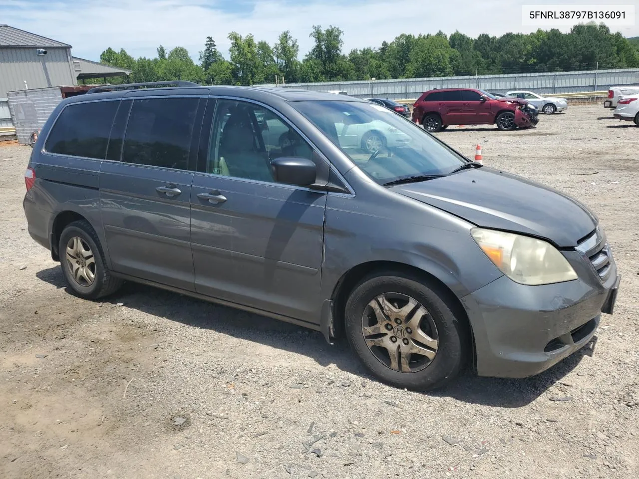 5FNRL38797B136091 2007 Honda Odyssey Exl