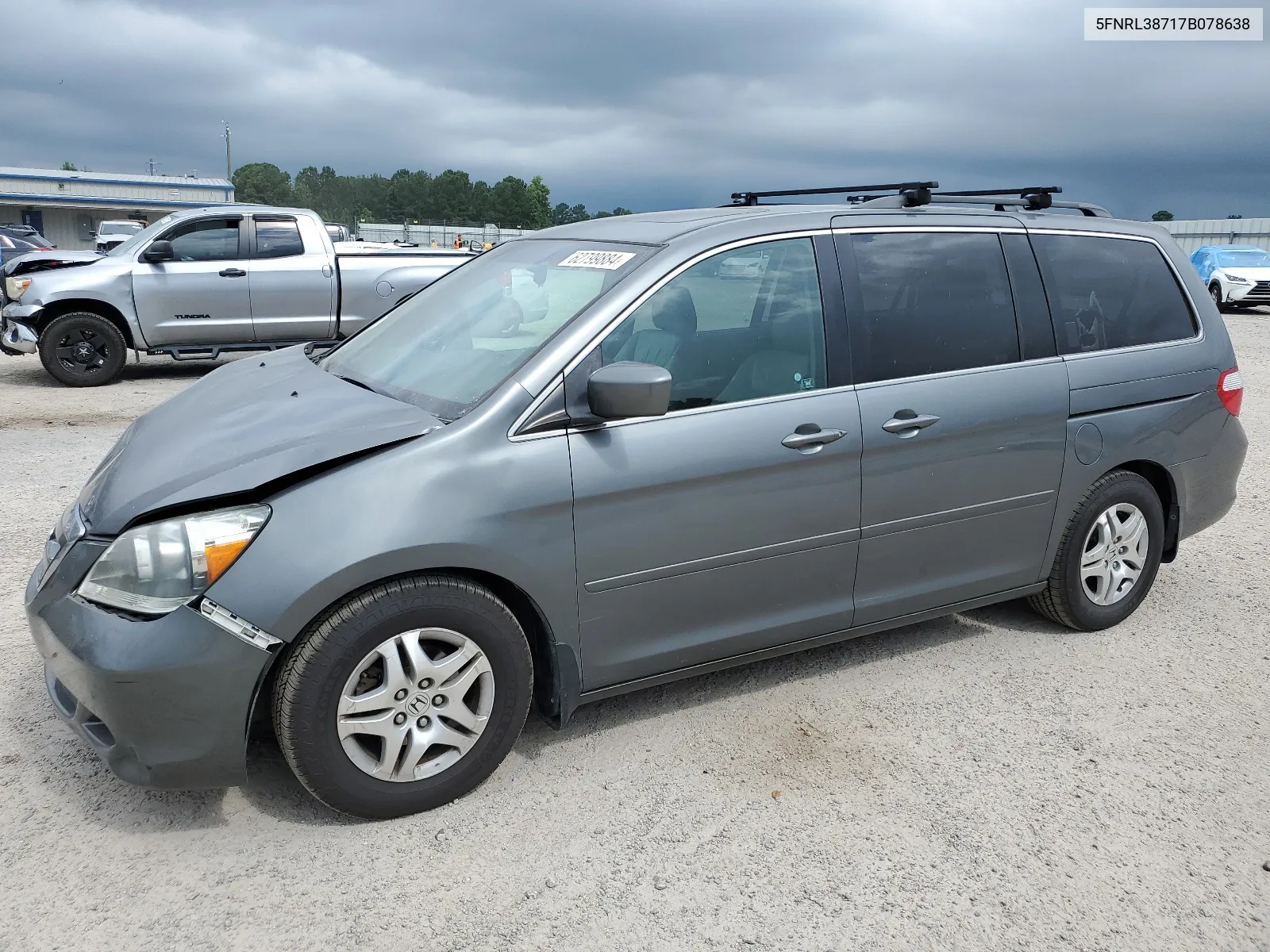 5FNRL38717B078638 2007 Honda Odyssey Exl