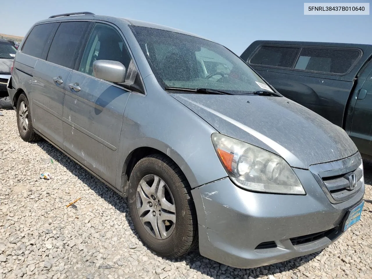 2007 Honda Odyssey Ex VIN: 5FNRL38437B010640 Lot: 62938874