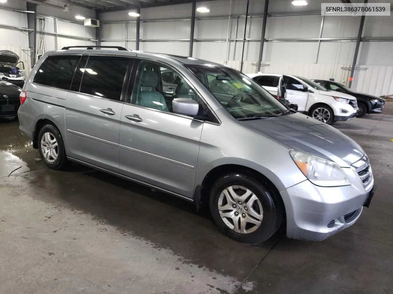 2007 Honda Odyssey Exl VIN: 5FNRL38637B061539 Lot: 63931294