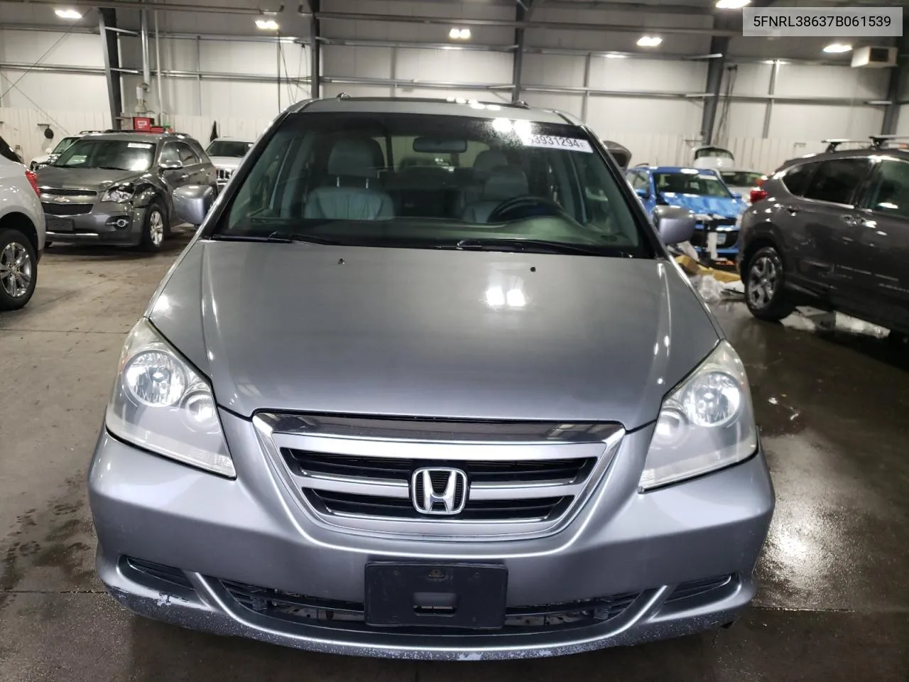 2007 Honda Odyssey Exl VIN: 5FNRL38637B061539 Lot: 63931294