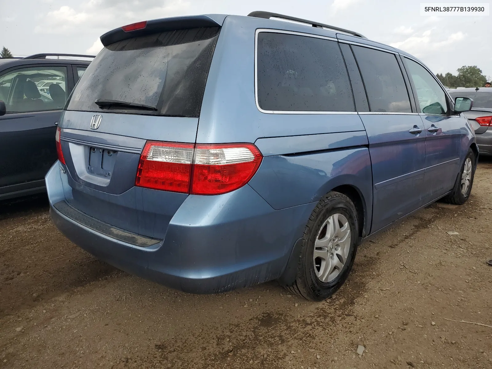 2007 Honda Odyssey Exl VIN: 5FNRL38777B139930 Lot: 64032674