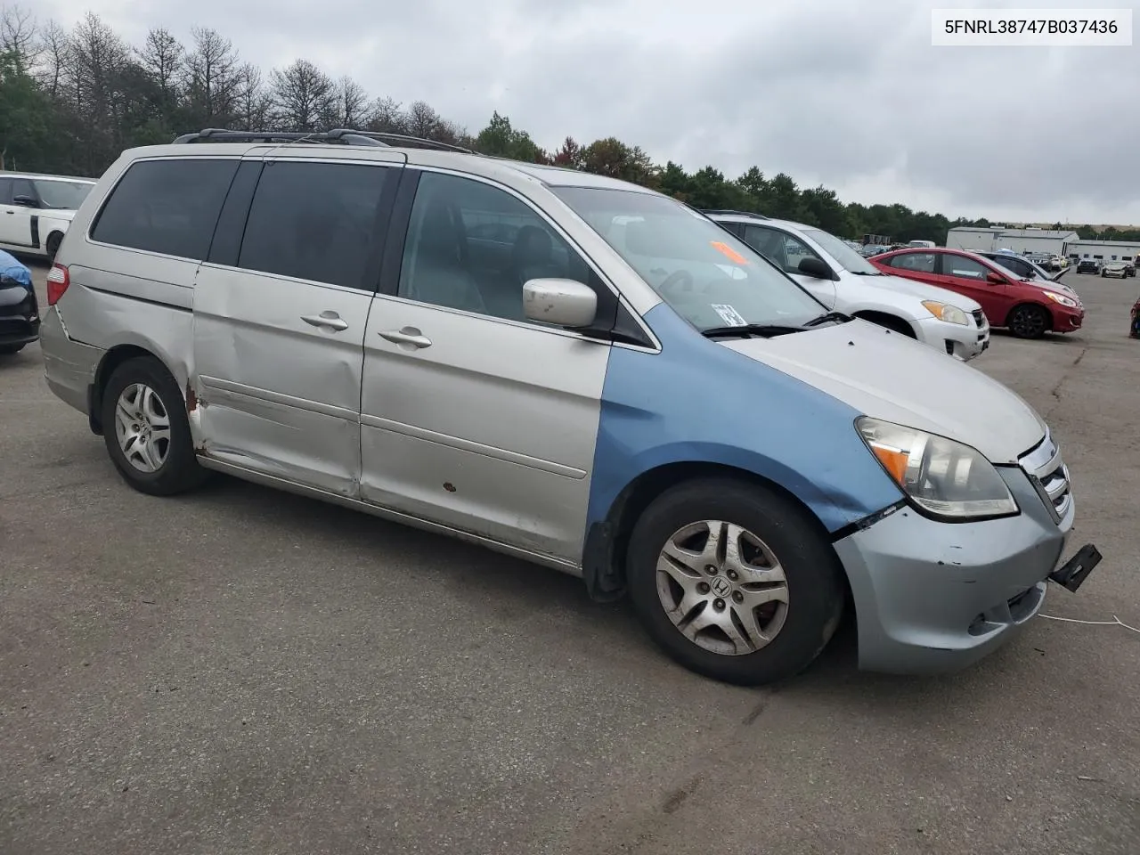 2007 Honda Odyssey Exl VIN: 5FNRL38747B037436 Lot: 64666454