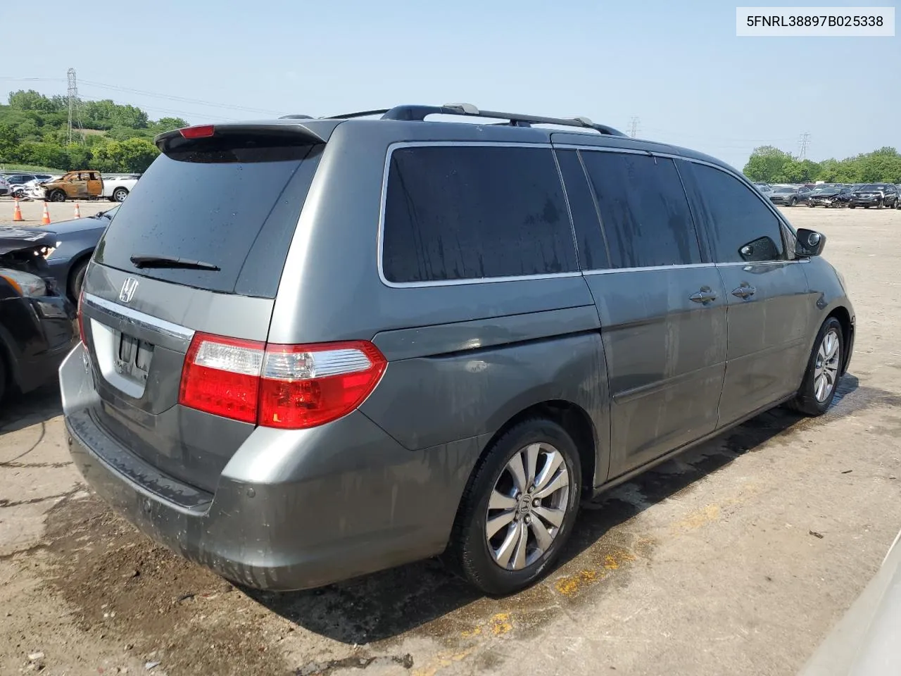 2007 Honda Odyssey Touring VIN: 5FNRL38897B025338 Lot: 65229974