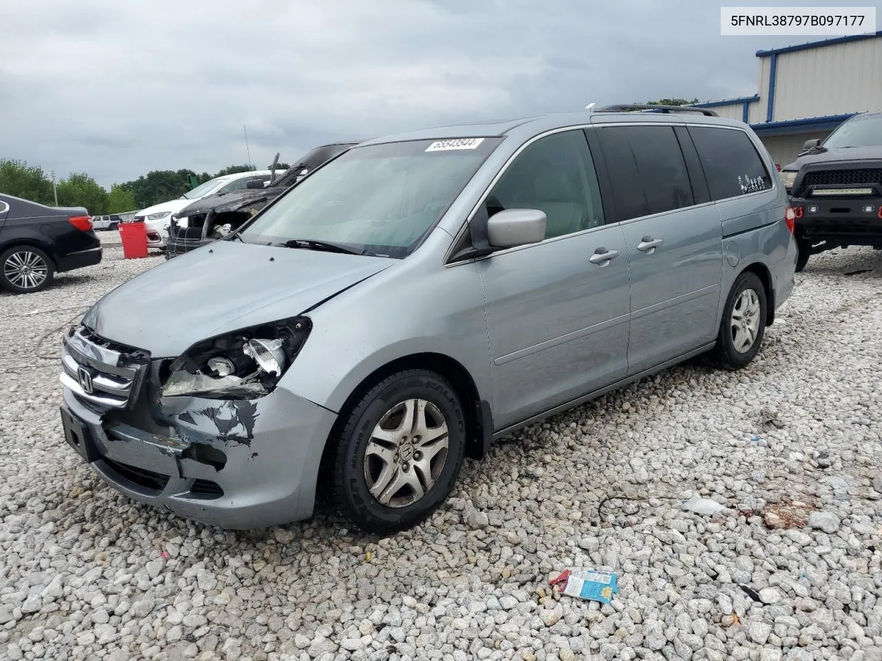 2007 Honda Odyssey Exl VIN: 5FNRL38797B097177 Lot: 65543544