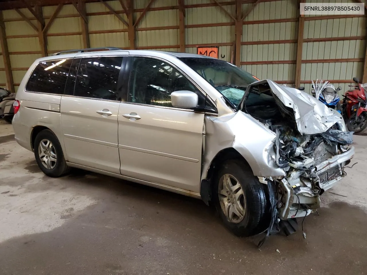 5FNRL38897B505430 2007 Honda Odyssey Touring