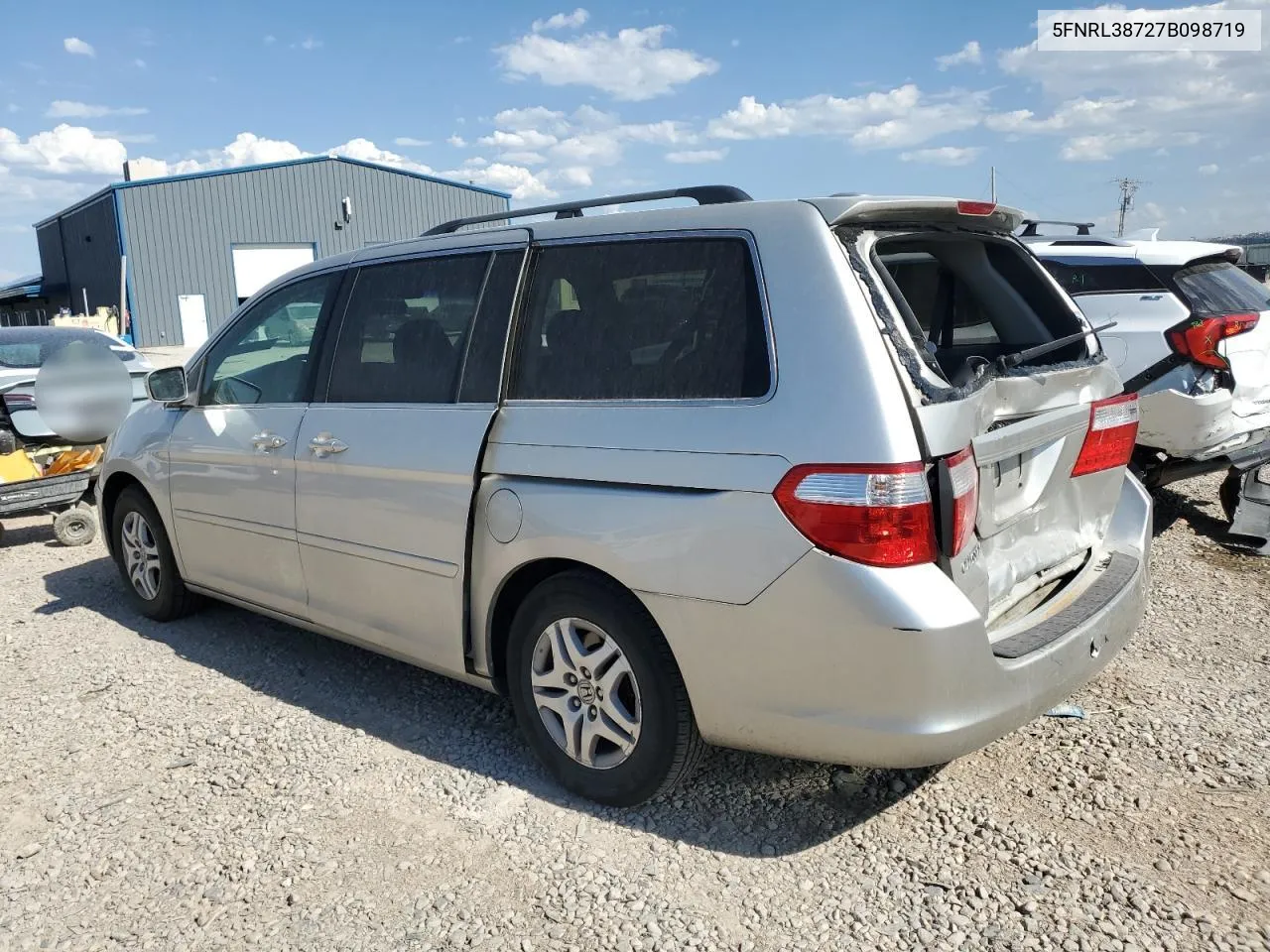 5FNRL38727B098719 2007 Honda Odyssey Exl