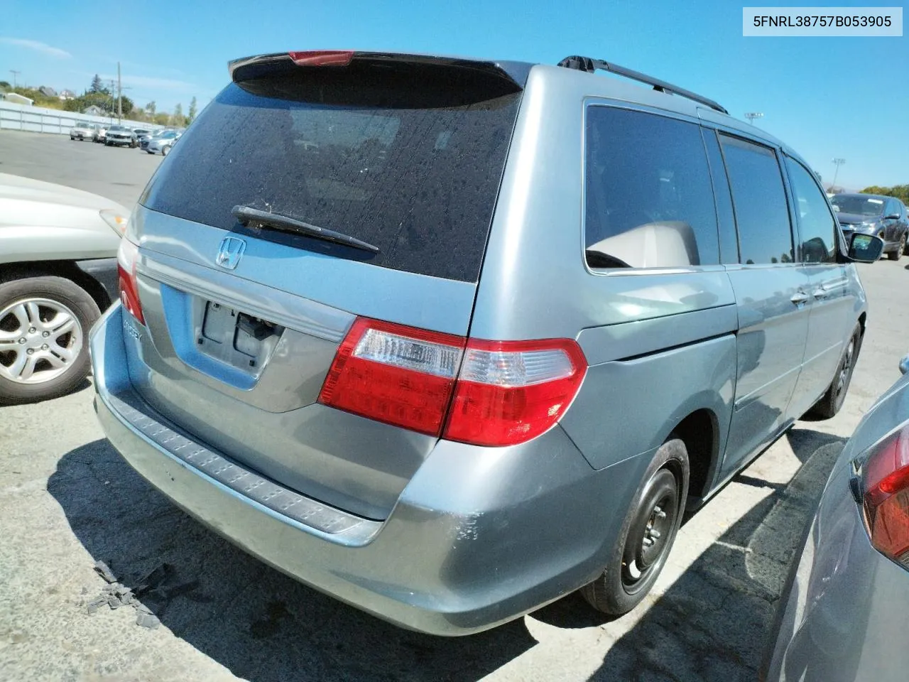 2007 Honda Odyssey Exl VIN: 5FNRL38757B053905 Lot: 65839434