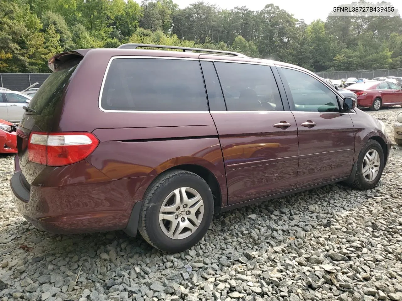 2007 Honda Odyssey Exl VIN: 5FNRL38727B439455 Lot: 66041424