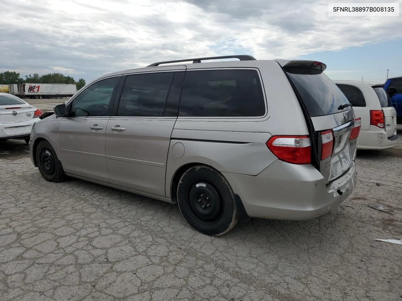 2007 Honda Odyssey Touring VIN: 5FNRL38897B008135 Lot: 66569204