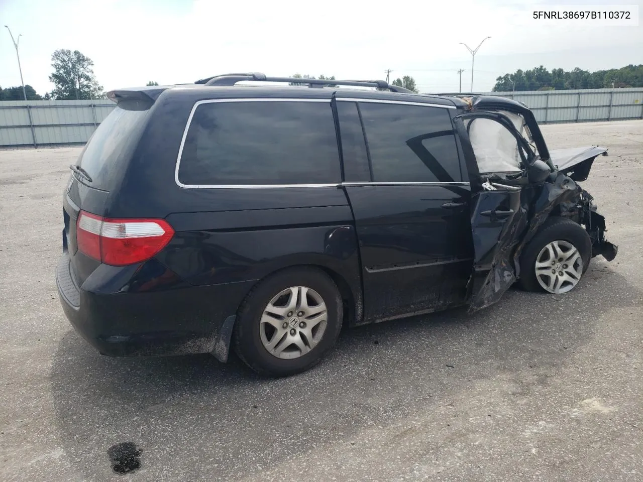 2007 Honda Odyssey Exl VIN: 5FNRL38697B110372 Lot: 66588014