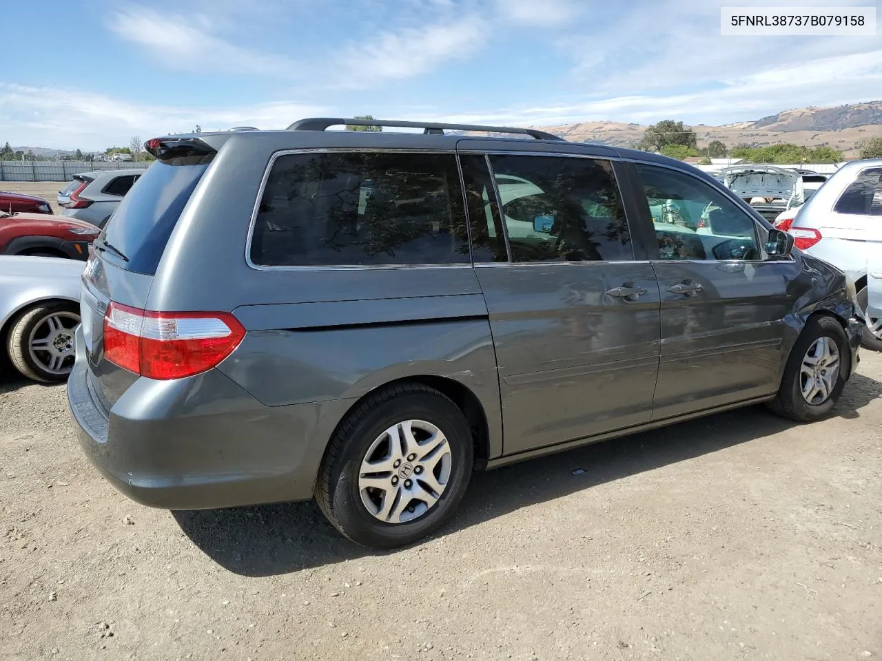 2007 Honda Odyssey Exl VIN: 5FNRL38737B079158 Lot: 66941604