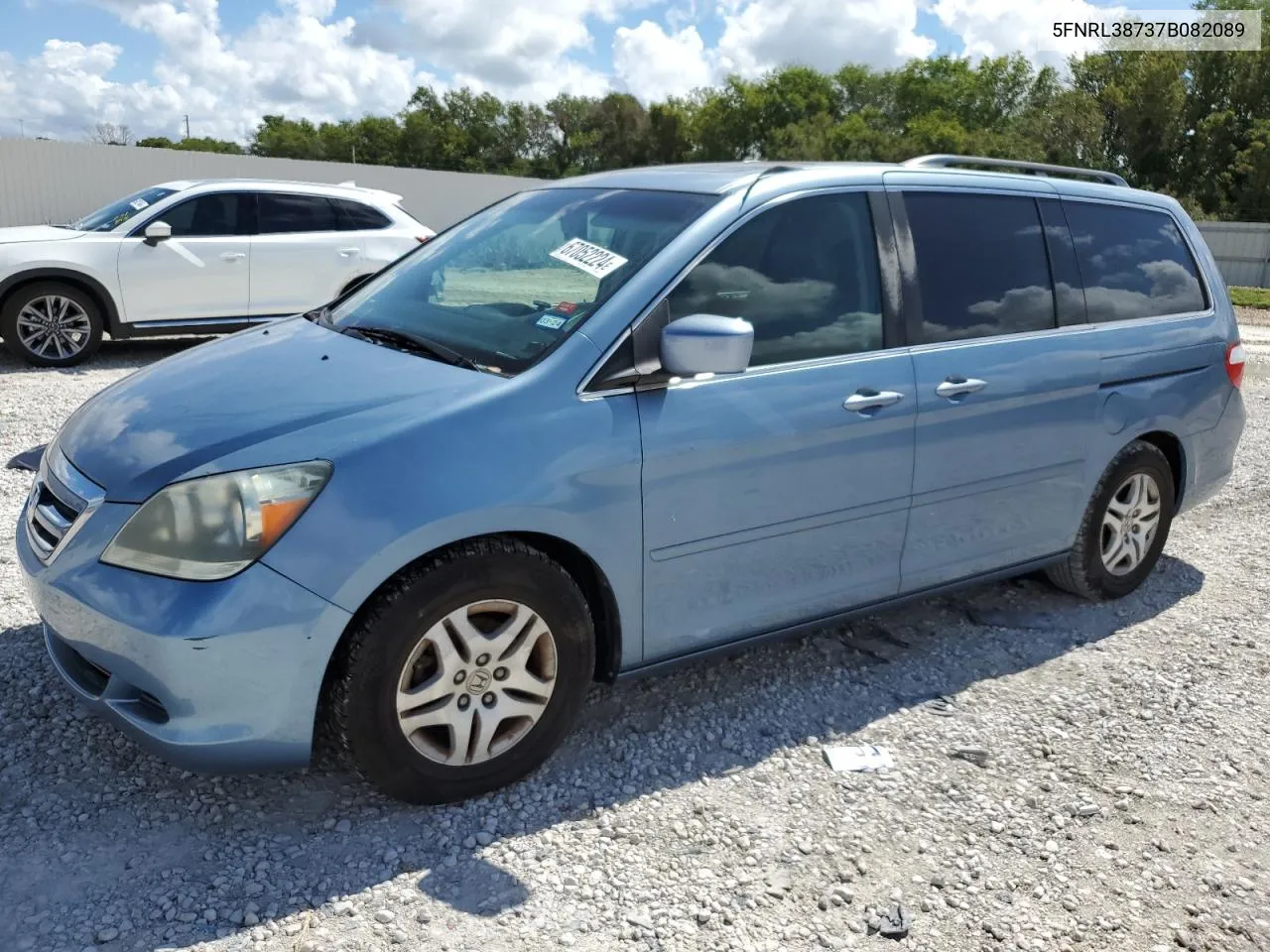 2007 Honda Odyssey Exl VIN: 5FNRL38737B082089 Lot: 67052224