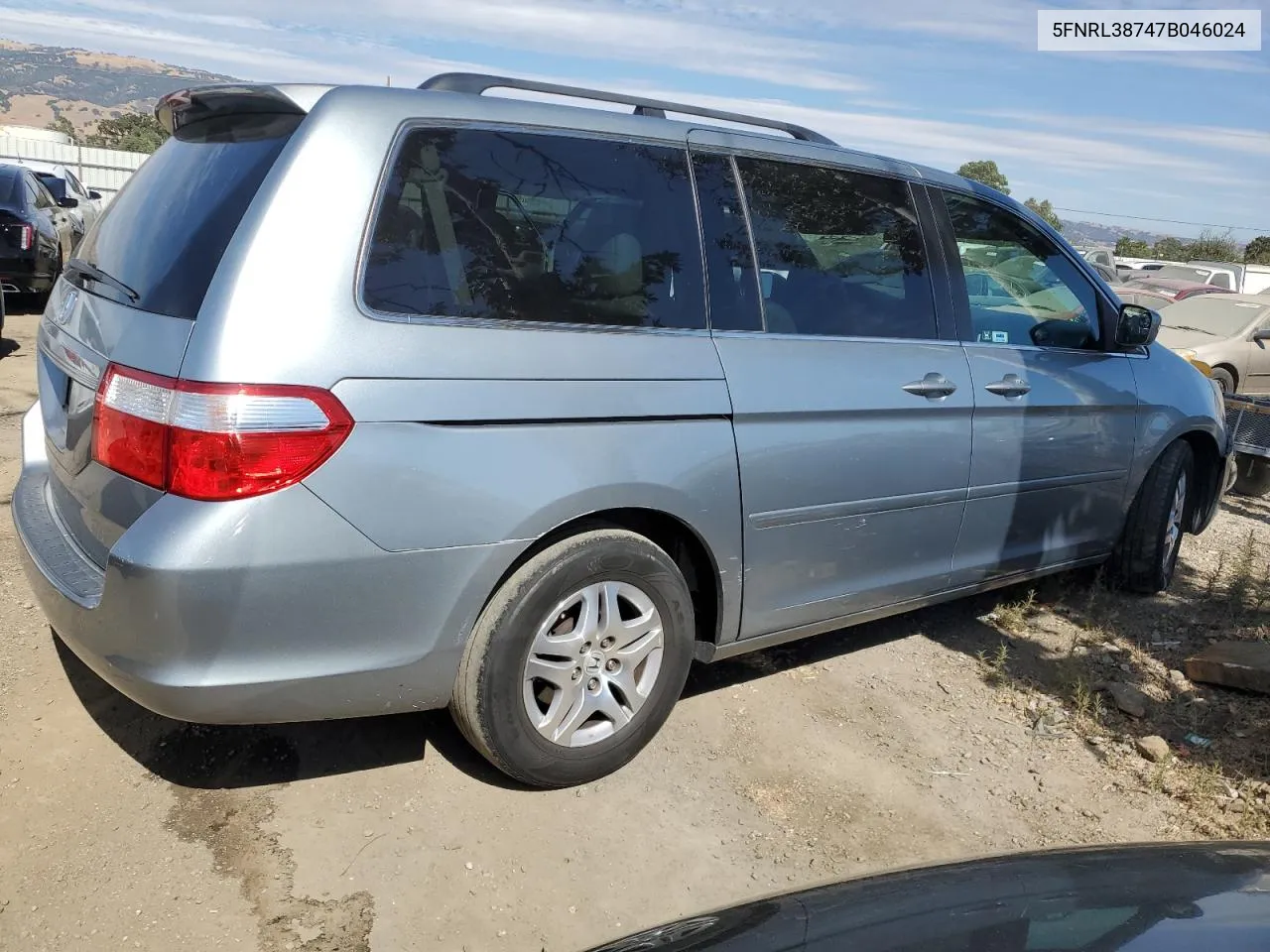 5FNRL38747B046024 2007 Honda Odyssey Exl