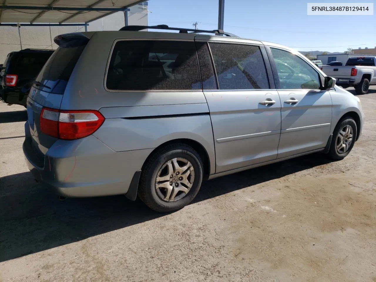 5FNRL38487B129414 2007 Honda Odyssey Ex