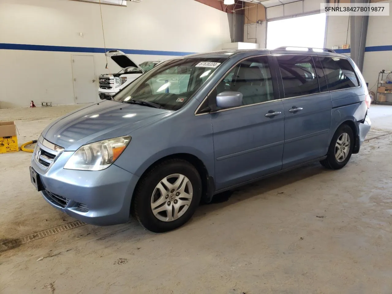 2007 Honda Odyssey Ex VIN: 5FNRL38427B019877 Lot: 67636334