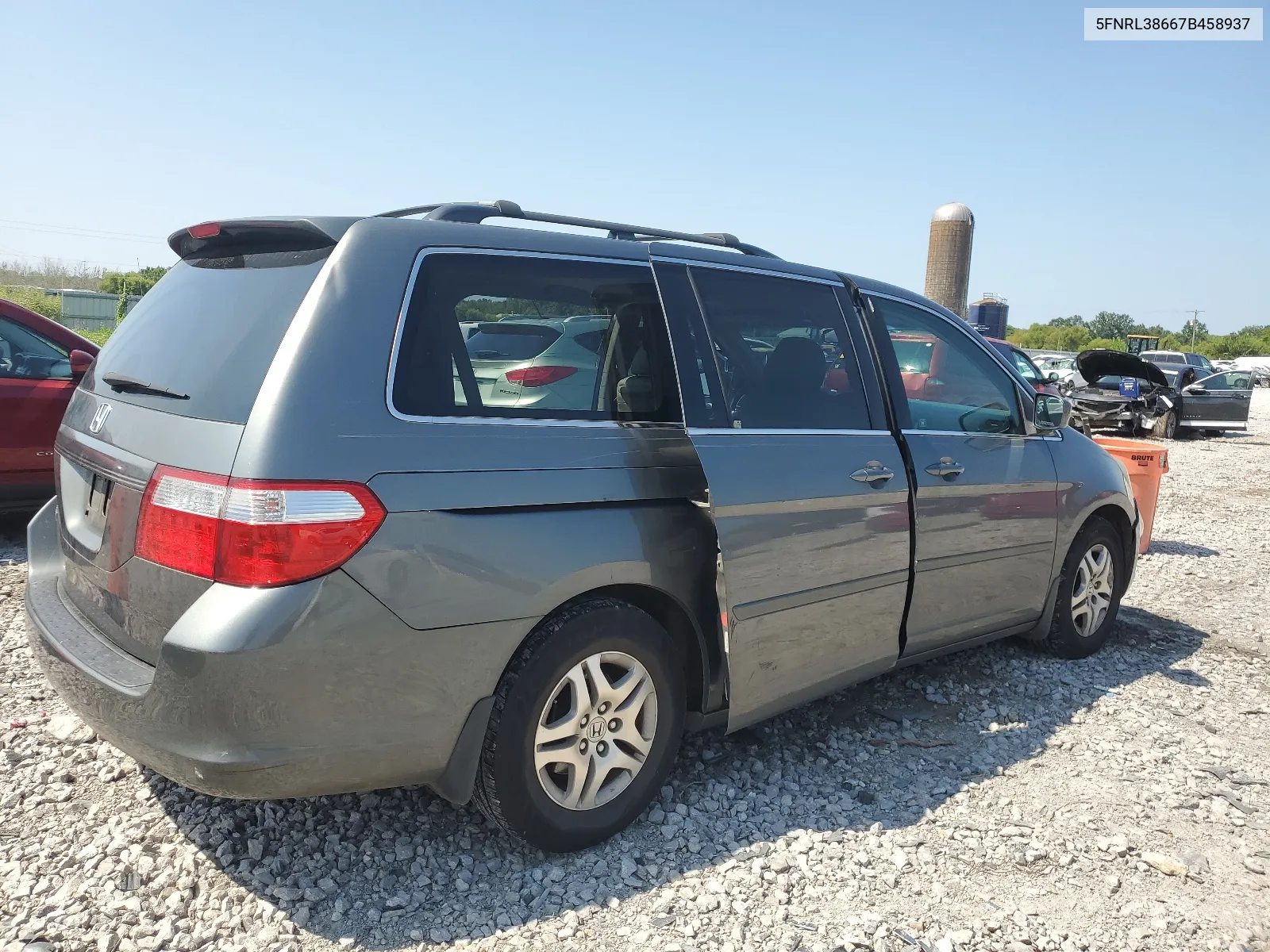 2007 Honda Odyssey Exl VIN: 5FNRL38667B458937 Lot: 67762354