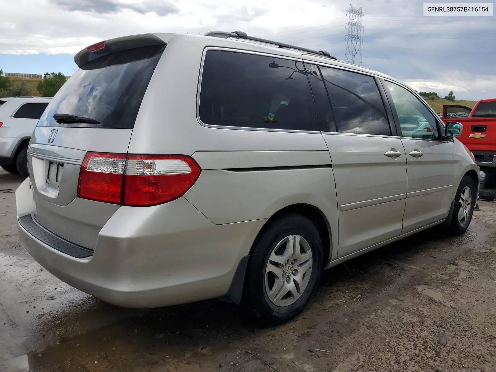 2007 Honda Odyssey Exl VIN: 5FNRL38757B416154 Lot: 67842474