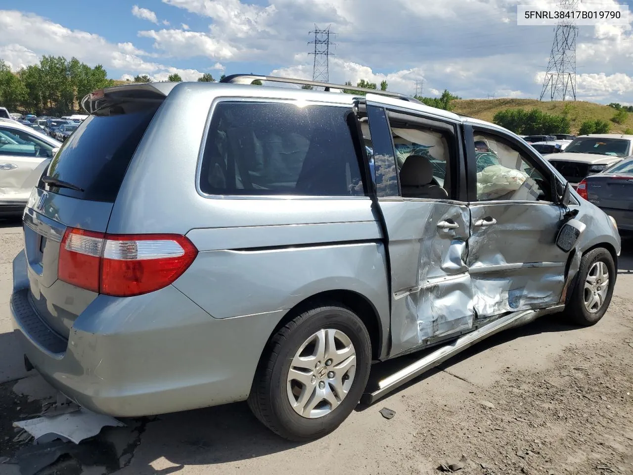 5FNRL38417B019790 2007 Honda Odyssey Ex