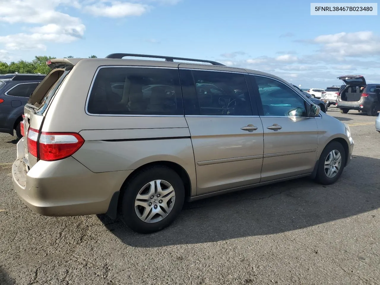 2007 Honda Odyssey Ex VIN: 5FNRL38467B023480 Lot: 68184964