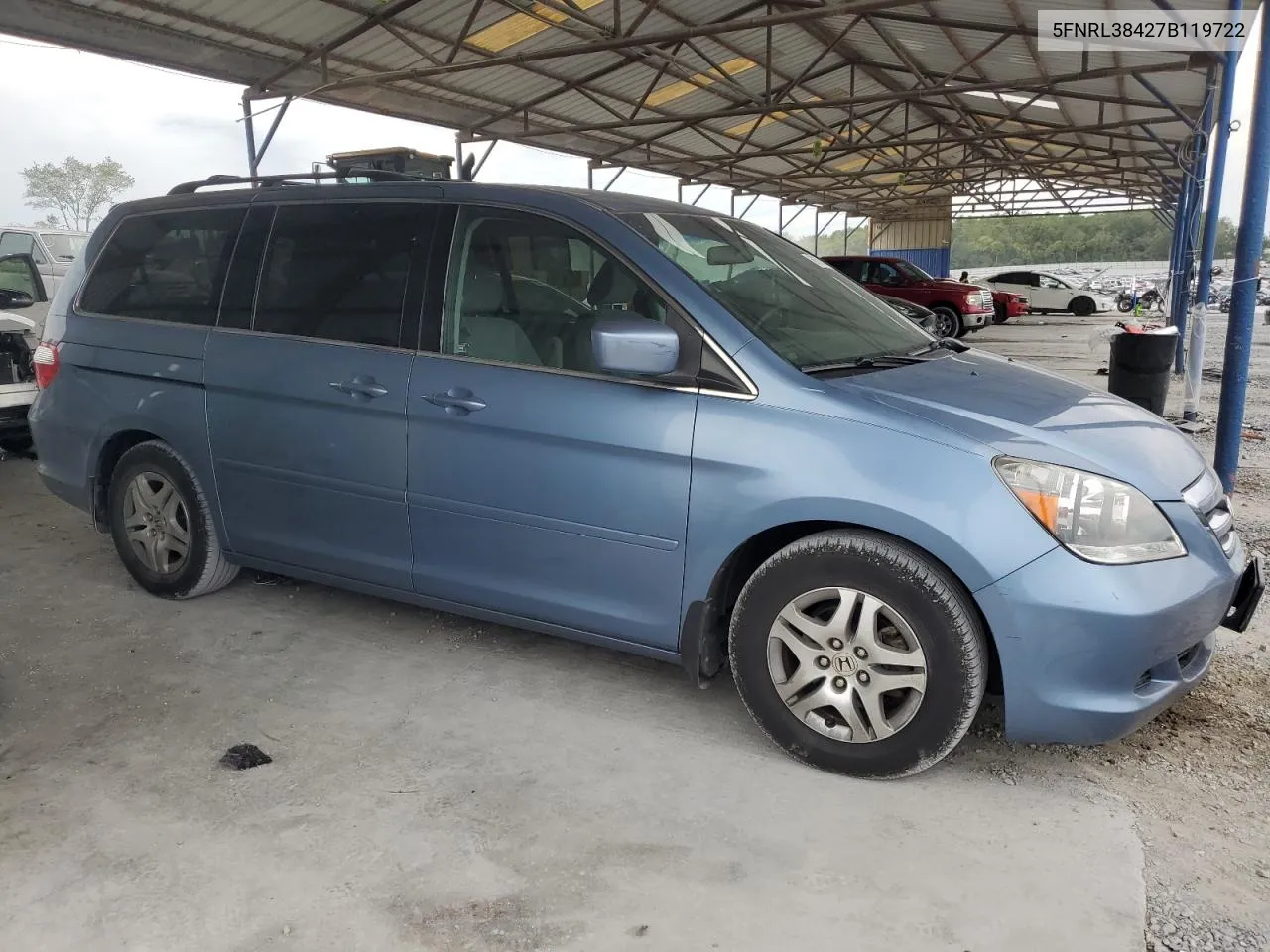 2007 Honda Odyssey Ex VIN: 5FNRL38427B119722 Lot: 68678474