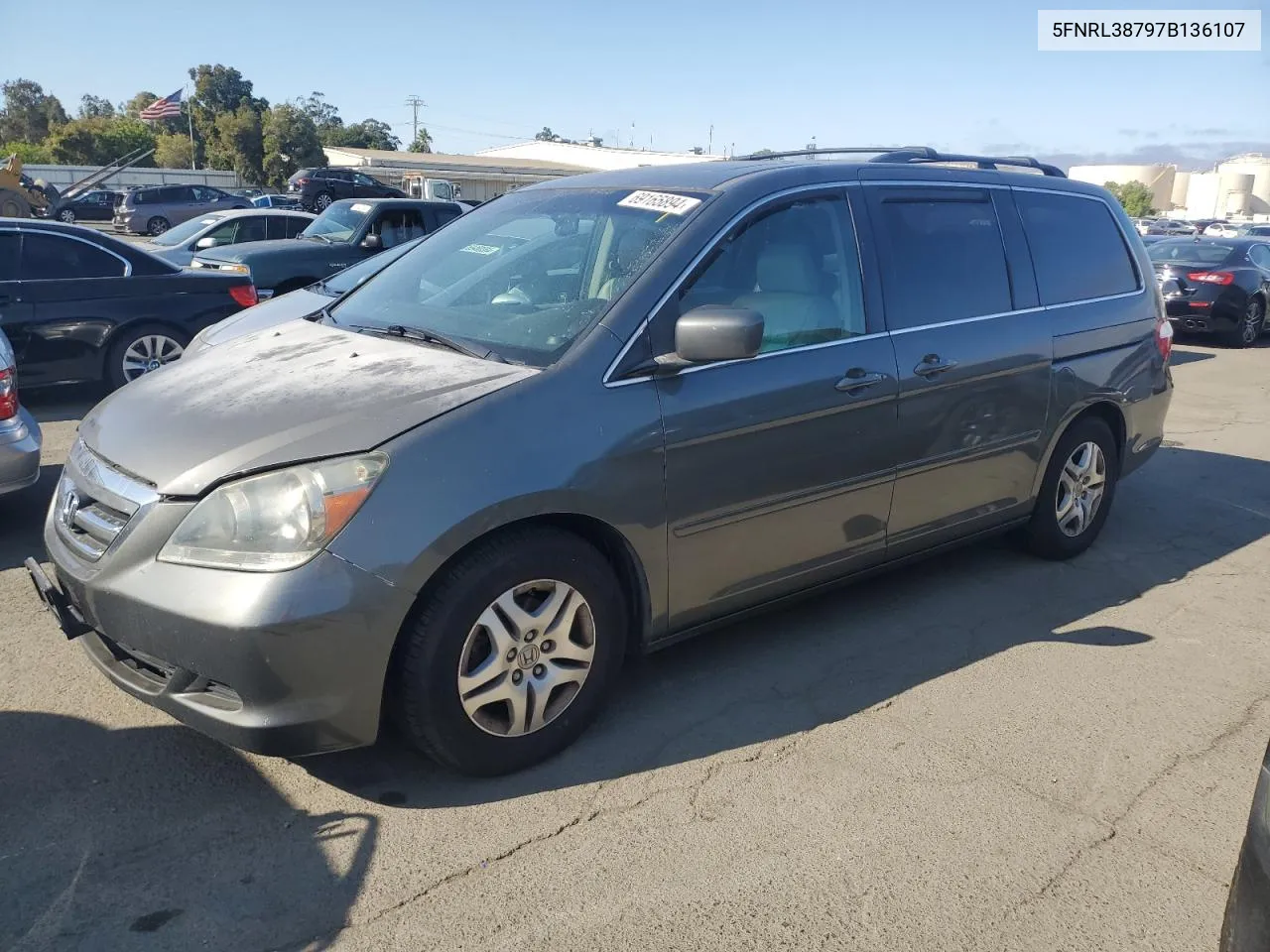 2007 Honda Odyssey Exl VIN: 5FNRL38797B136107 Lot: 69165894