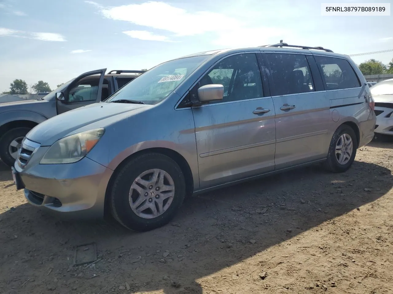 2007 Honda Odyssey Exl VIN: 5FNRL38797B089189 Lot: 69174084