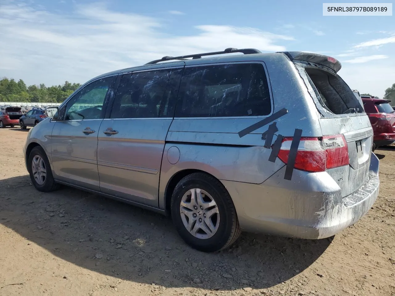 5FNRL38797B089189 2007 Honda Odyssey Exl