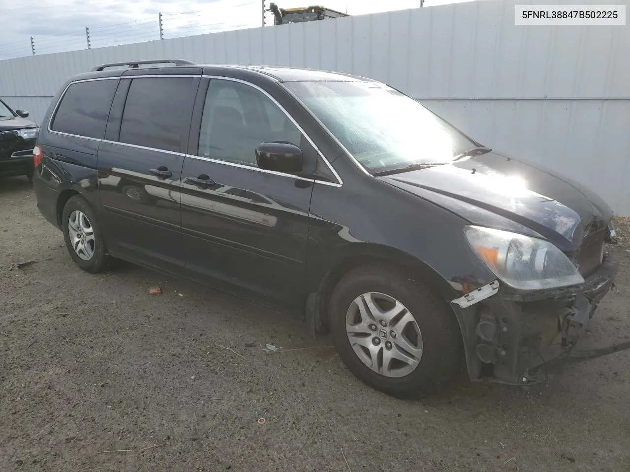 2007 Honda Odyssey Touring VIN: 5FNRL38847B502225 Lot: 69250814