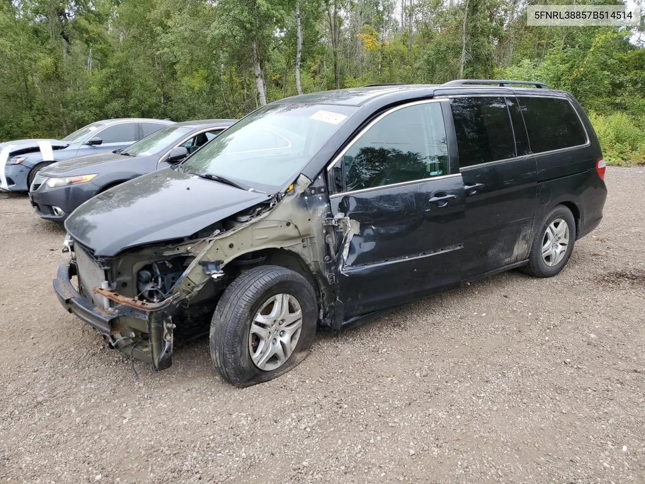 2007 Honda Odyssey Touring VIN: 5FNRL38857B514514 Lot: 69275514