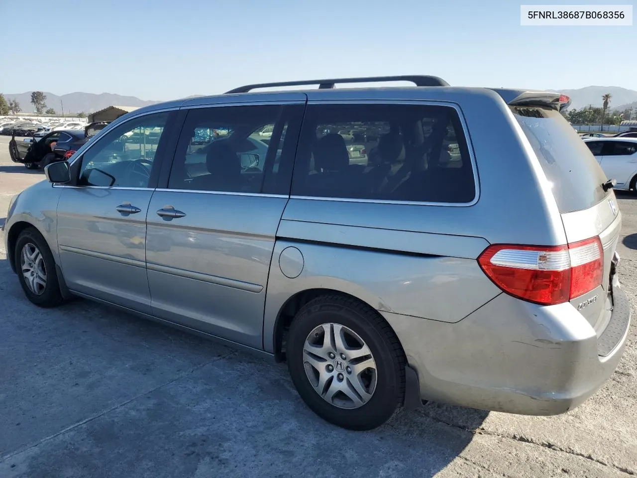 5FNRL38687B068356 2007 Honda Odyssey Exl