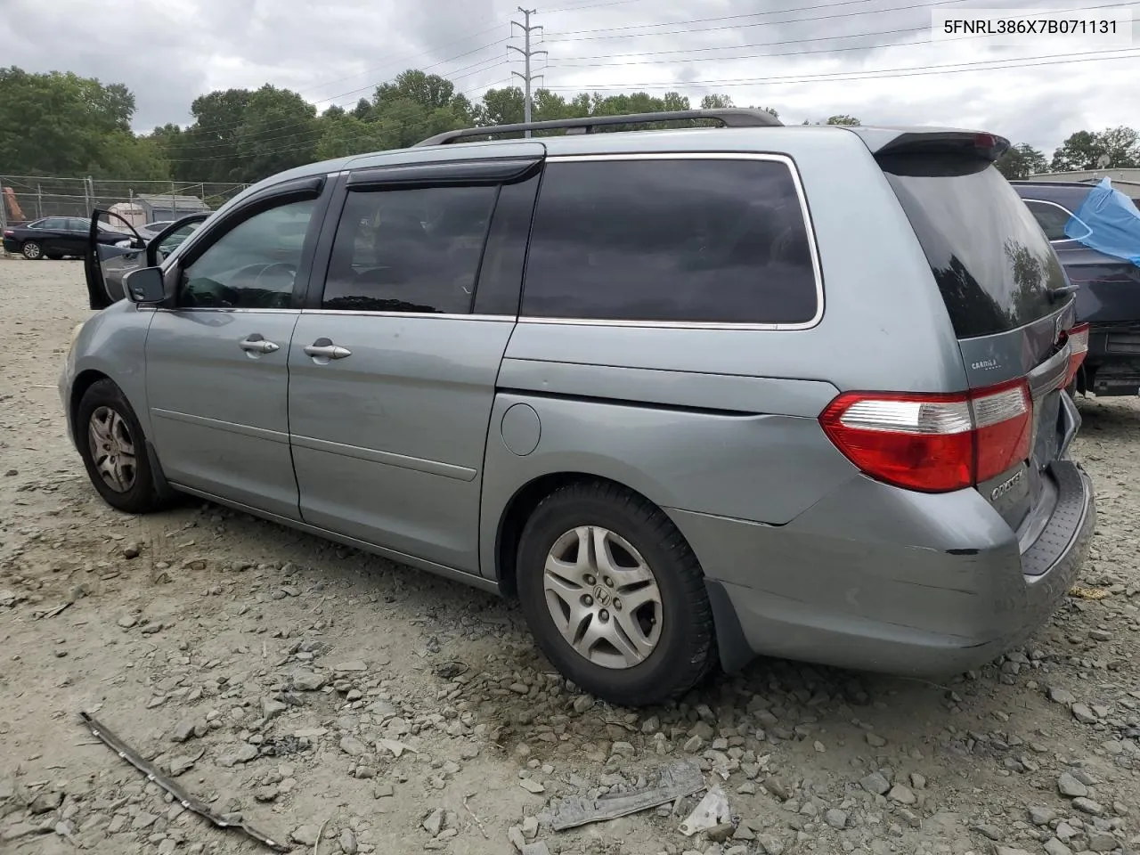 2007 Honda Odyssey Exl VIN: 5FNRL386X7B071131 Lot: 69360004