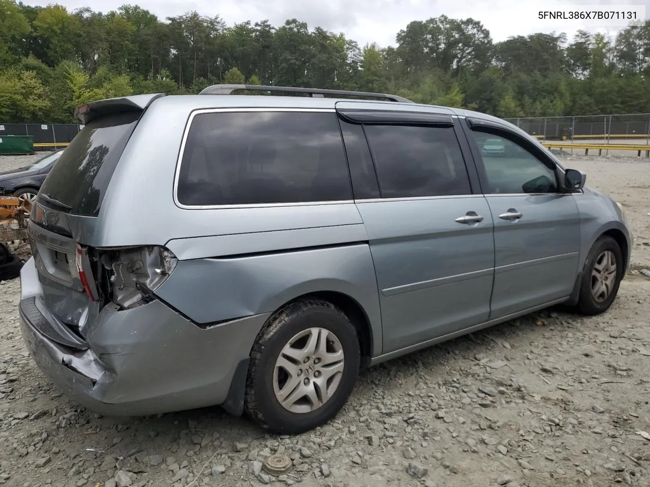 2007 Honda Odyssey Exl VIN: 5FNRL386X7B071131 Lot: 69360004