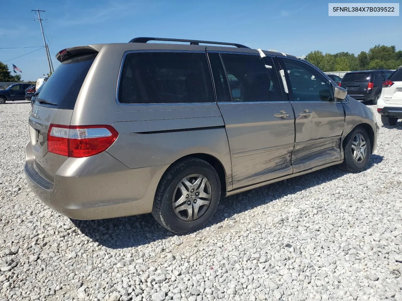 2007 Honda Odyssey Ex VIN: 5FNRL384X7B039522 Lot: 69367574