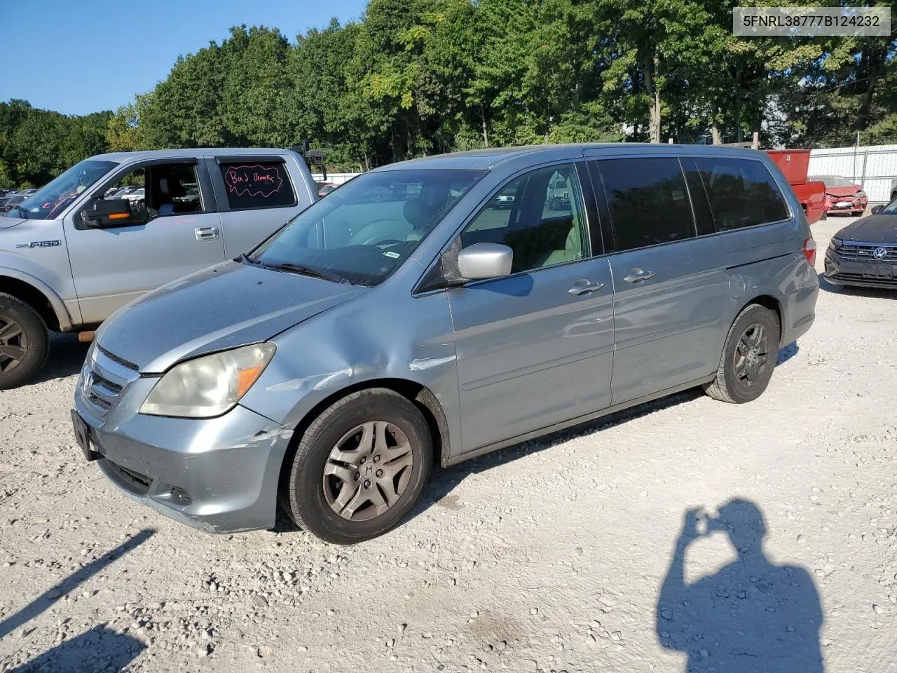 5FNRL38777B124232 2007 Honda Odyssey Exl