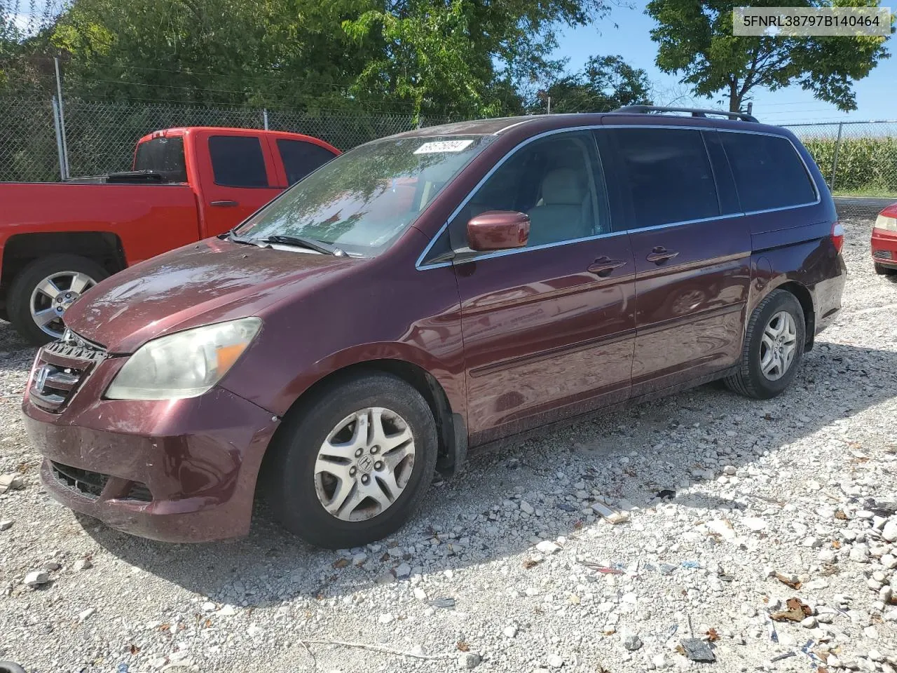 5FNRL38797B140464 2007 Honda Odyssey Exl