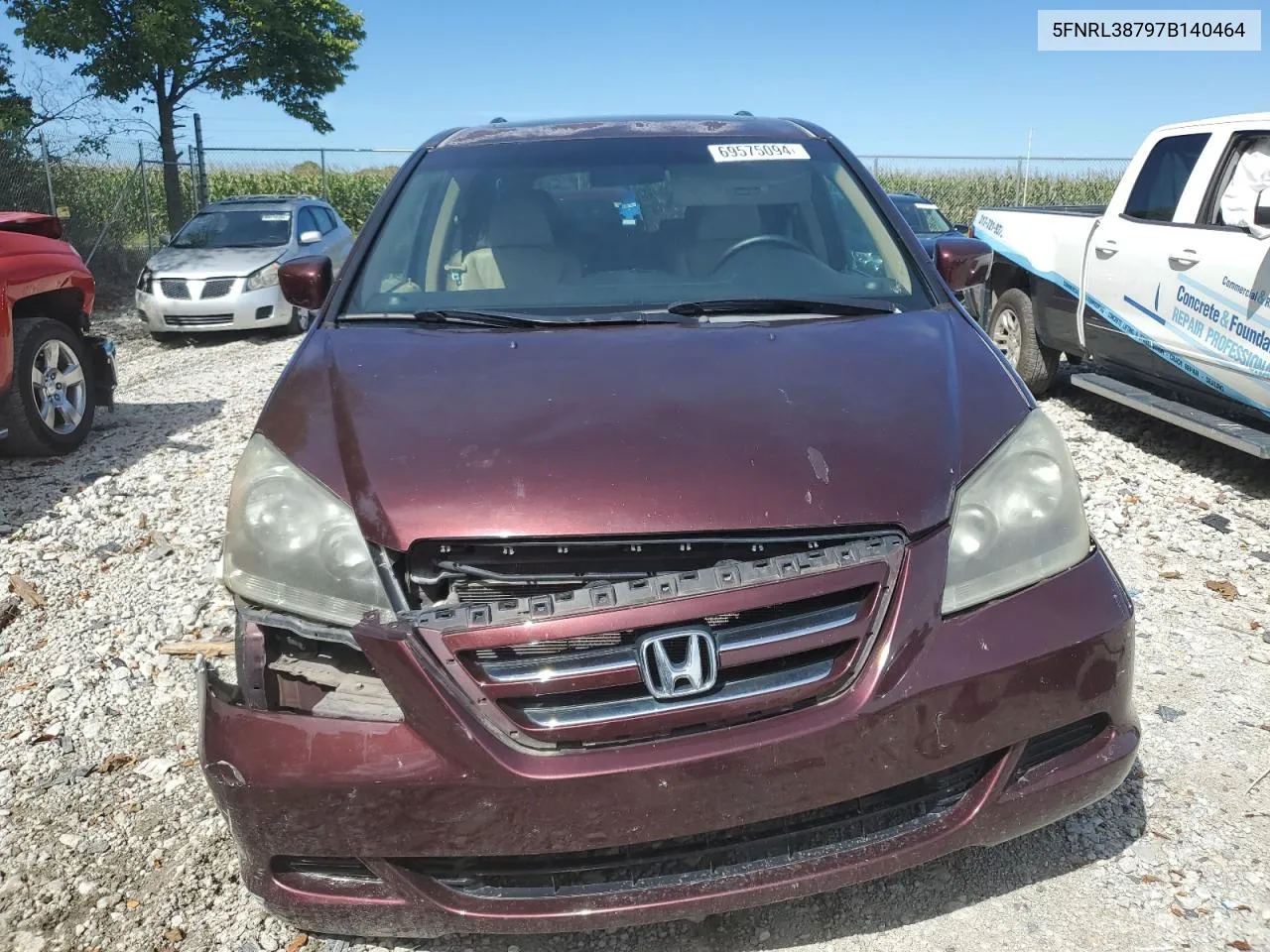 5FNRL38797B140464 2007 Honda Odyssey Exl