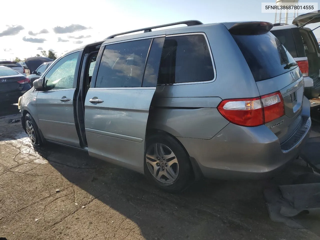 5FNRL38687B014555 2007 Honda Odyssey Exl