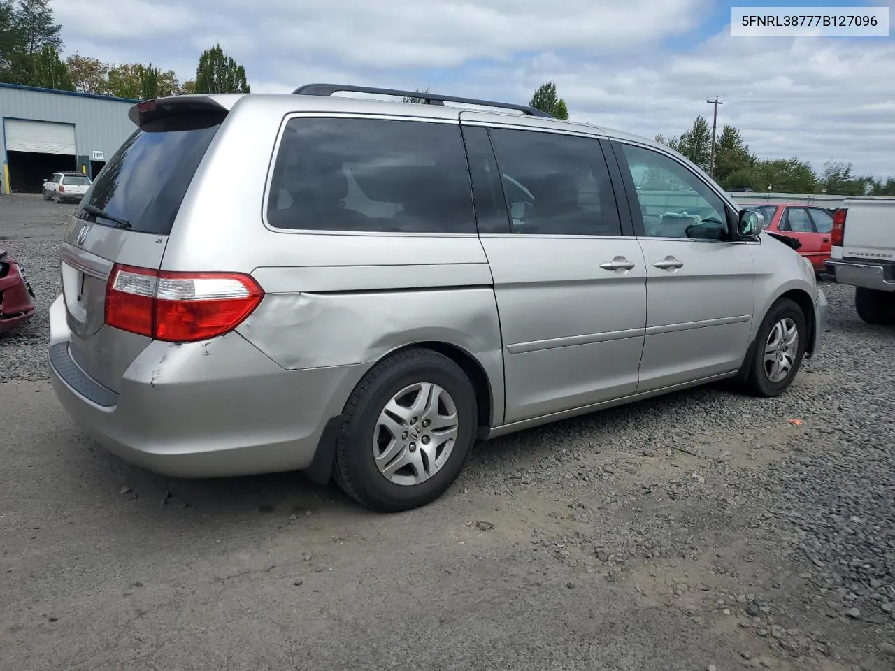 2007 Honda Odyssey Exl VIN: 5FNRL38777B127096 Lot: 70203734