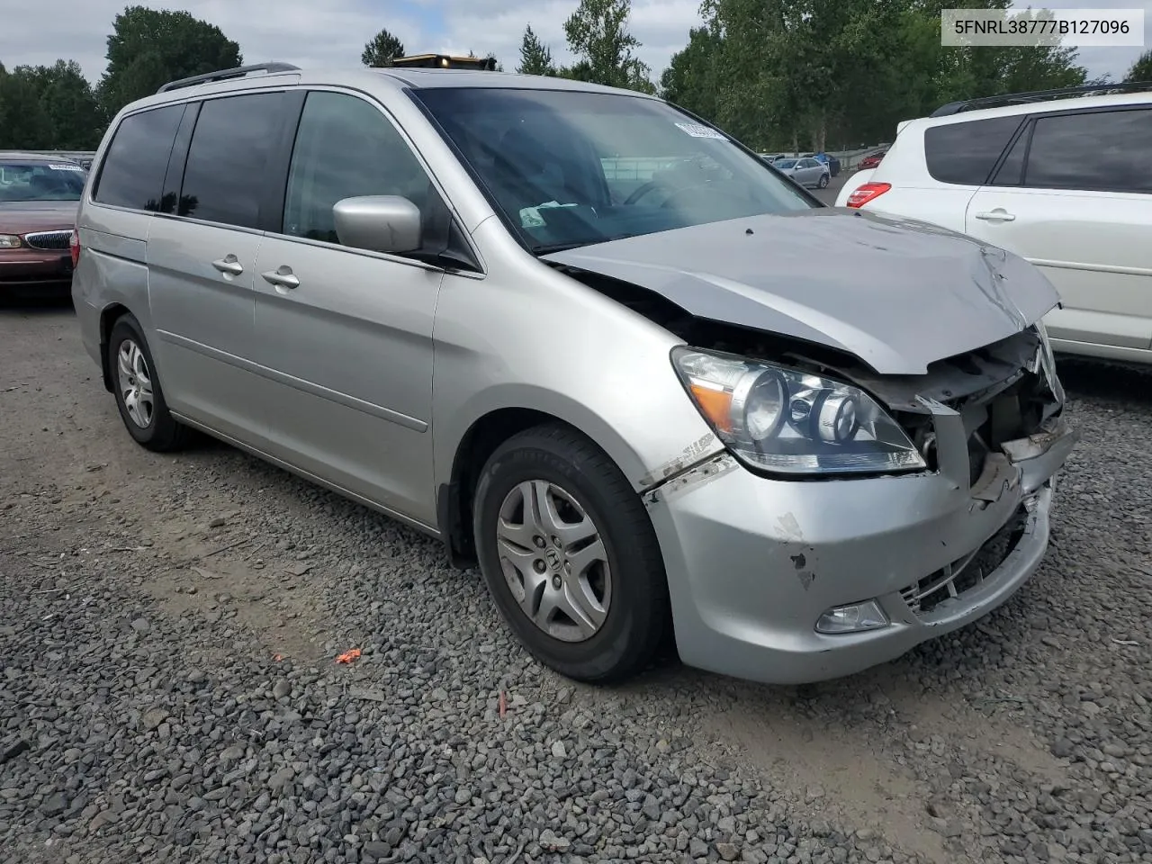 2007 Honda Odyssey Exl VIN: 5FNRL38777B127096 Lot: 70203734